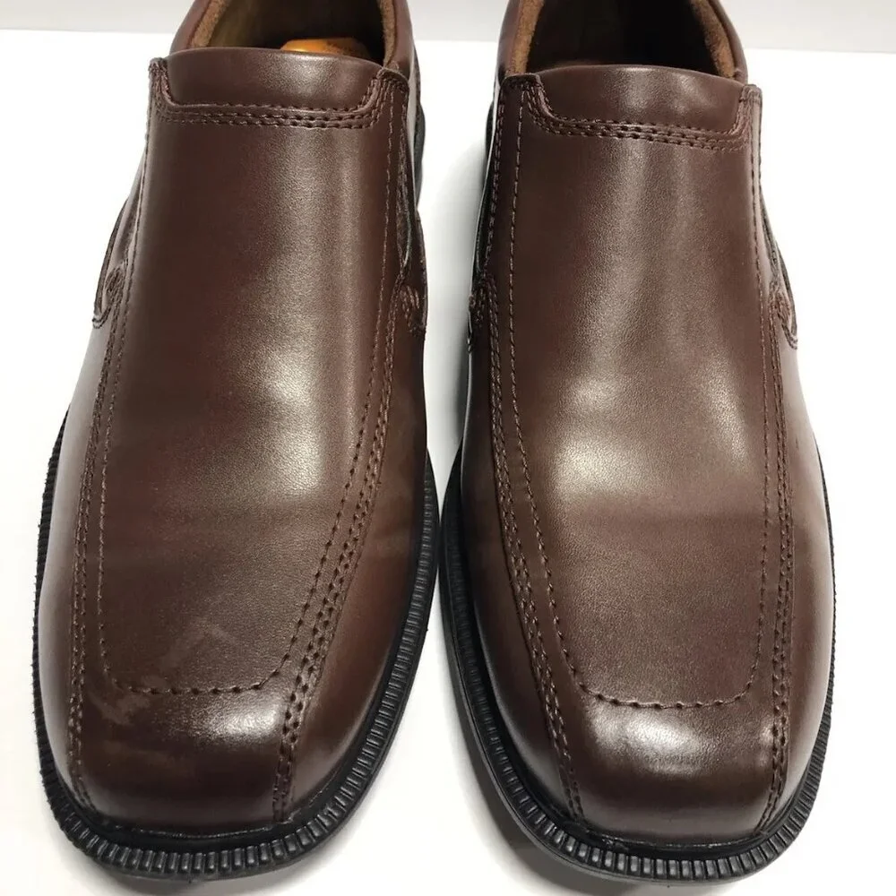 Nunn Bush Men’s Bleeker Street, Brown Slip-On Loafer, Size 9.5 M